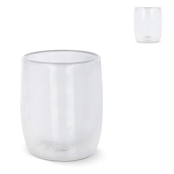 Double wall coffee glass Marian 230 ml - LT50541 (gadzety reklamowe)